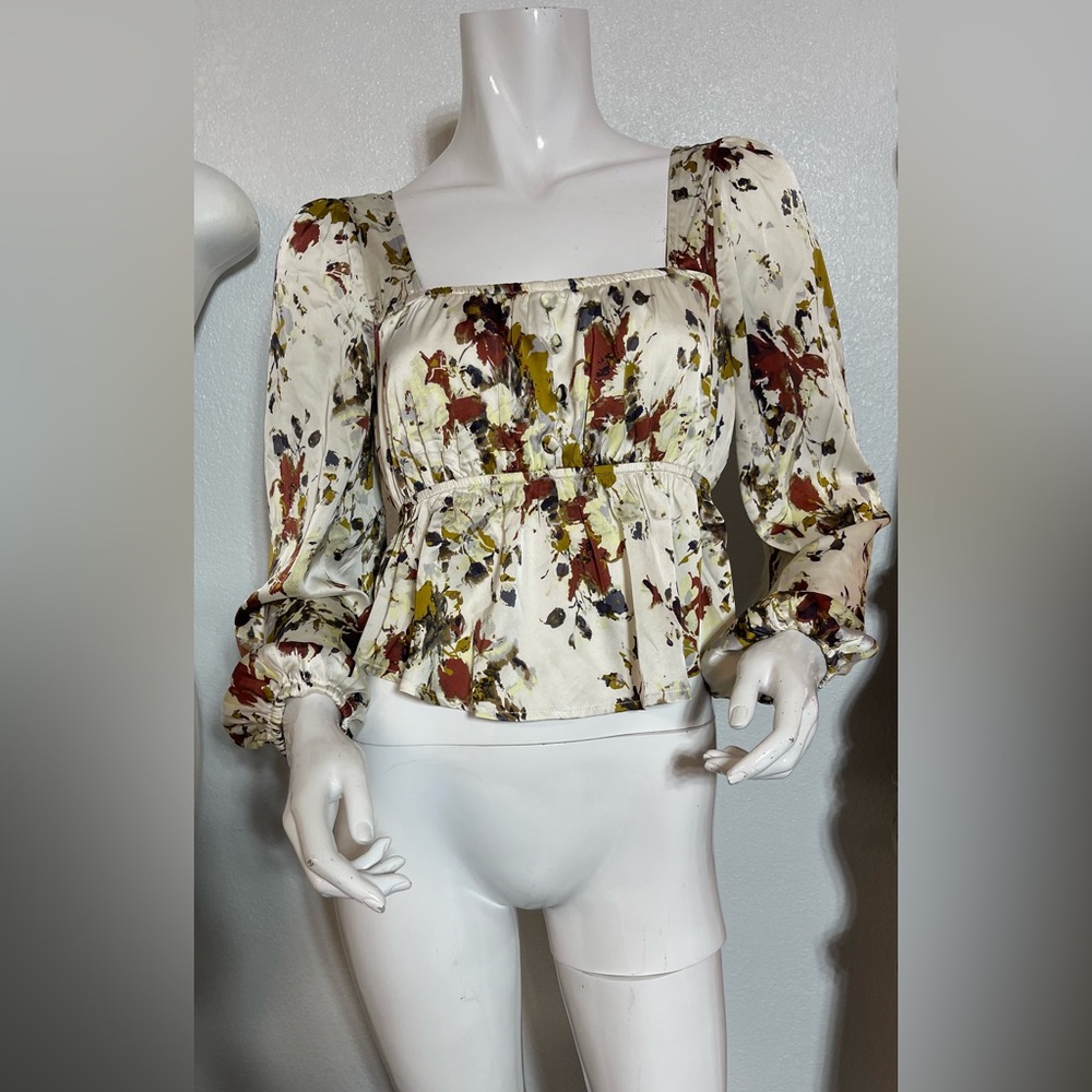 Elegant Floral Print Women's Blouse